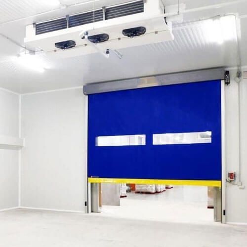 puerta de rollo rápido frigorífica