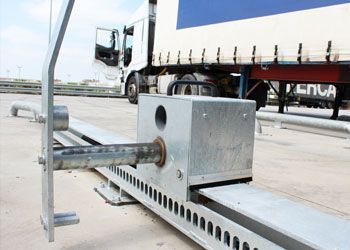 retenedor trailers andén de carga