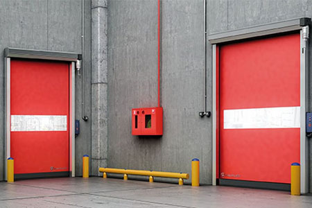 puerta rapida enrollable lona