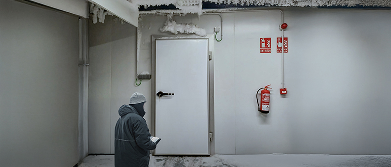 hielo en los cuartos frios